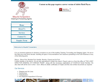 Tablet Screenshot of maulikforwarders.com